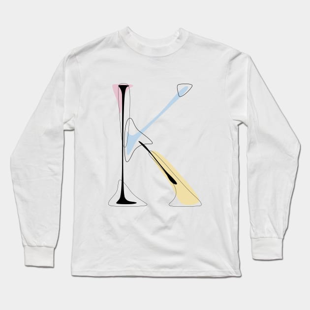 Pastel K Long Sleeve T-Shirt by Explicit Design